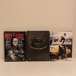 Lot 3 WWE DVD Hell In A Cell 2010 The History Of The Championship John Cena Life
